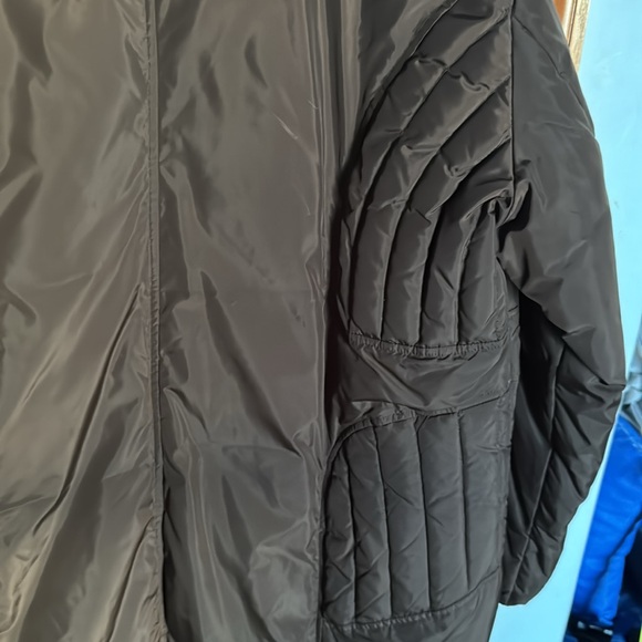 Larry Levine nylon down filled brown coat size 2X - Picture 6 of 12